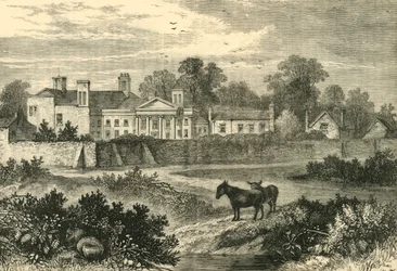 Caen Wood, casa di Lord Mansfield, nel 1785, c1876