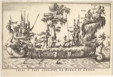 Calais e Zetes guidati da Boreas e Oreithyia Calai e Zeti condotti da Borea et Oritia, 1664