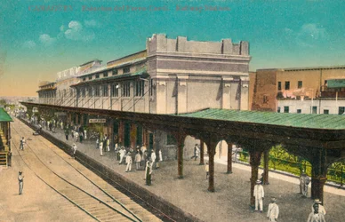 Camaguey. Stazione ferroviaria. Stazione ferroviaria, Cuba, c1910s