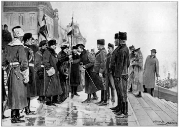 Truppe canadesi in partenza per la guerra boera