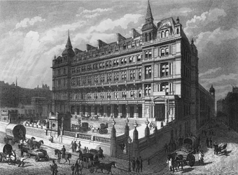 Stazione ferroviaria di Cannon Street, Città di Londra, c1870 1878