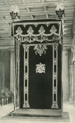 Baldacchino nella Sala del Trono, Government House, 1925