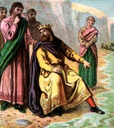 Canuto e i suoi cortigiani, XI secolo, c1850