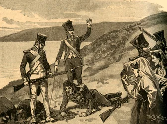 Cattura del maresciallo francese Joachim Murat, Calabria, Italia, 1815