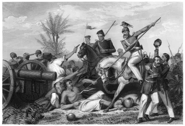 Cattura di un cannone a Banda, 1858, c1860