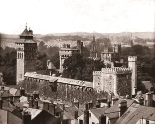 Castello di Cardiff, Cardiff, Galles, 1894