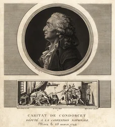 Caritat de Condorcet (1743-1794), filosofo e matematico francese