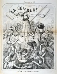 Cartone dedicato alla Guardia Nazionale, Comune di Parigi