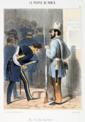 Cartone animato relativo alla Comune di Parigi, 1870