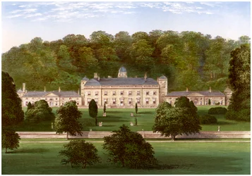 Castle Hill, Devon, casa del Conte Fortescue, c1880
