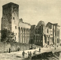 Castello dei Papi, Avignone, 1890