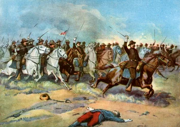 Carica di cavalleria dei regolari statunitensi, Guerra ispano-americana, 1898