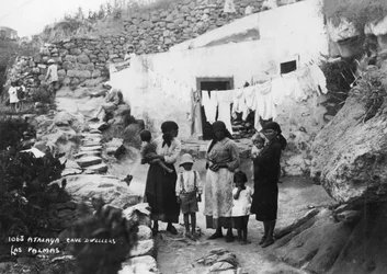 Abitanti delle caverne, Atalaya, Las Palmas, Gran Canaria, Isole Canarie, Spagna