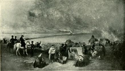 Cawnpore - Il passaggio del Gange con i rifugiati da Lucknow...novembre 1857, 1901