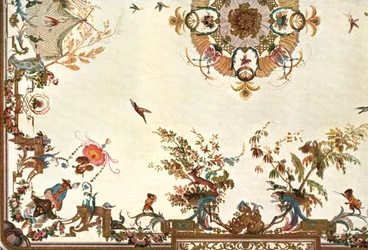 Soffitto nella Grande Singerie, Château de Chantilly, Francia, 1928