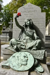 Cimitero di Montmartre/Tomba di Gustave Guillaumet/Viale Rachel/PARIGI XVIII/Seine/Ile de France/Francia