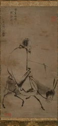 Maestro Chan che cavalca un mulo, prima del 1249