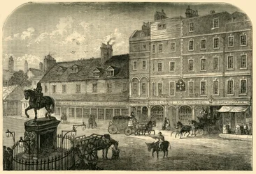 Charing Cross da Northumberland House nel 1750, 1881