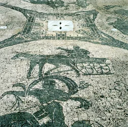 Auriga, mosaico, Cisarii, Ostia, Italia, I secolo