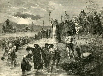 Carlo Magno Fa Battezzare i Sassoni nel Weser, 782 d.C.