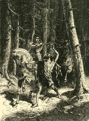 Carlo VI nella foresta di Le Mans, 1392, 1890