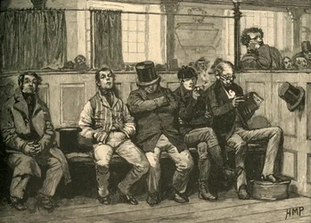 Chartisti in chiesa, c1839 c1890