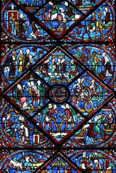 Cattedrale di Chartres: vetrata, Chartres, Francia