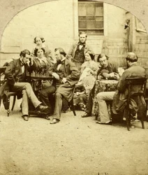 Scacchi e carte, c1850