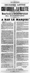 Chiffonnier de La Villette, dai manifesti politici francesi della Comune di Parigi, maggio 1871