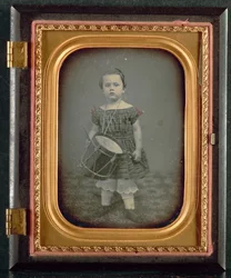 Bambino con tamburo, 1850