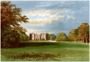 Castello di Chillingham, Northumberland, casa del conte di Tankerville, c1880