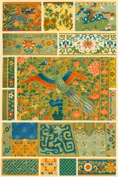 Pittura cinese, tessitura, ricamo e cloisonné, 1898