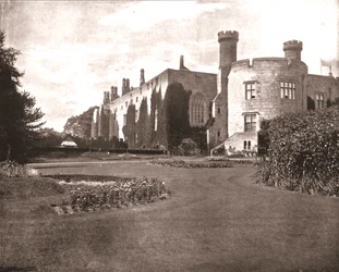 Castello di Chirk, Chirk, Wrexham, Galles, 1894