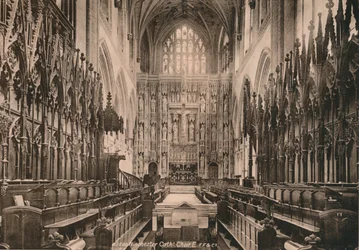 Coro della Cattedrale di Winchester, Hampshire, inizio XX secolo