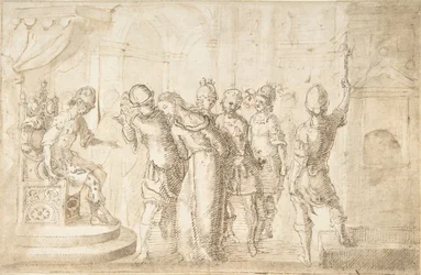 Cristo davanti a Ponzio Pilato, XVII secolo