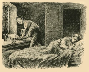 Christoph afferrò il libro manoscritto e la copia, 1907