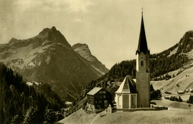 Chiesa a Schröcken, Bregenzerwald, Austria, c1935