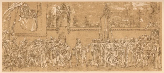 La Madonna celebrata di Cimabue è portata in processione..., 1853-1855 c1880-1882
