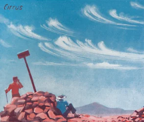 Cirro - Una dozzina delle principali forme di nuvole nel cielo, 1935