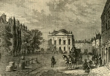 Clerkenwell Green nel 1789, c1872