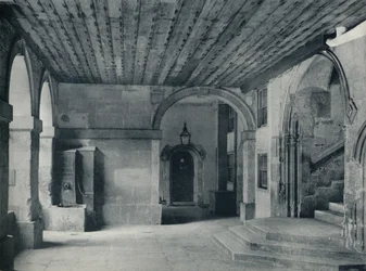 Pompa del chiostro e gradini della sala, 1926