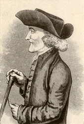Tricorno indossato da un gentiluomo quacchero della Pennsylvania, 1774, 1937