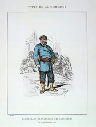 Comandante e ingegnere delle barricate, Comune di Parigi, 1871