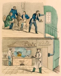 Comunicazione tramite tubo parlante, c1850