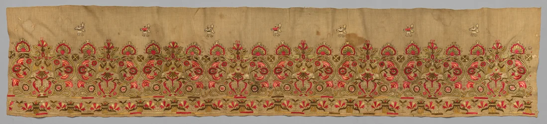 Bordo completo della gonna, 1700s