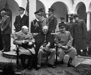 Conferenza dei leader alleati, Yalta, Crimea, URSS, febbraio 1945