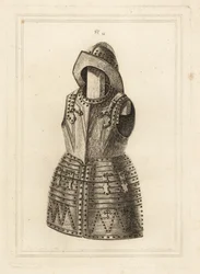 Corcelet o armatura di archibugio lucida e morione dalla Torre di Londra