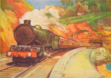 Cornish Riviera Limited, G.W.R., vicino a Dawlish, 1940