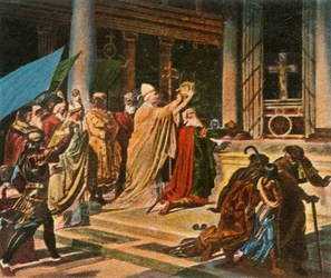 Incoronazione di Carlo Magno a Roma, giorno di Natale, 800 d.C., 1936