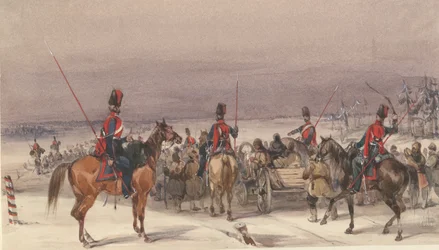 Cosacchi che scortano deportati, 1831